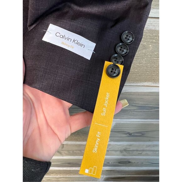 Calvin Klein NWT MENS SKINNY FIT Suit Jacket Blazer size 36R - Picture 7 of 12